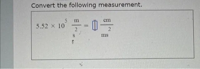 Convert the following measurement