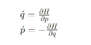 For a one-dimensional system with the Hamiltonian H=2p2​