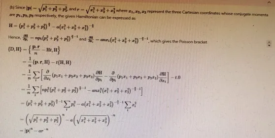 For a one-dimensional system with the Hamiltonian H=2p2​