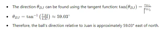 In a World Cup soccer match, Juan is running due north