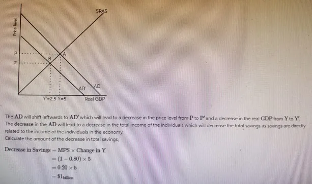 Paradox of thrift Consider a hypothetical closed economy in