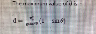 You fire a ball with an initial speed vo at an angle o above