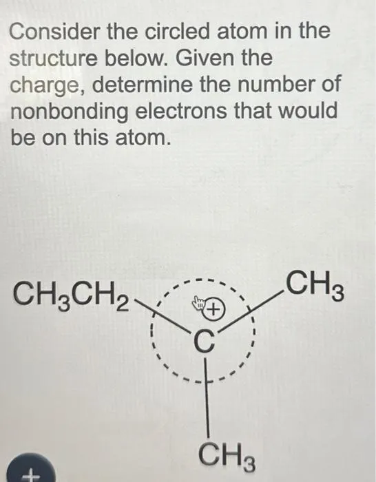 Consider the circled atom in the structure below Given